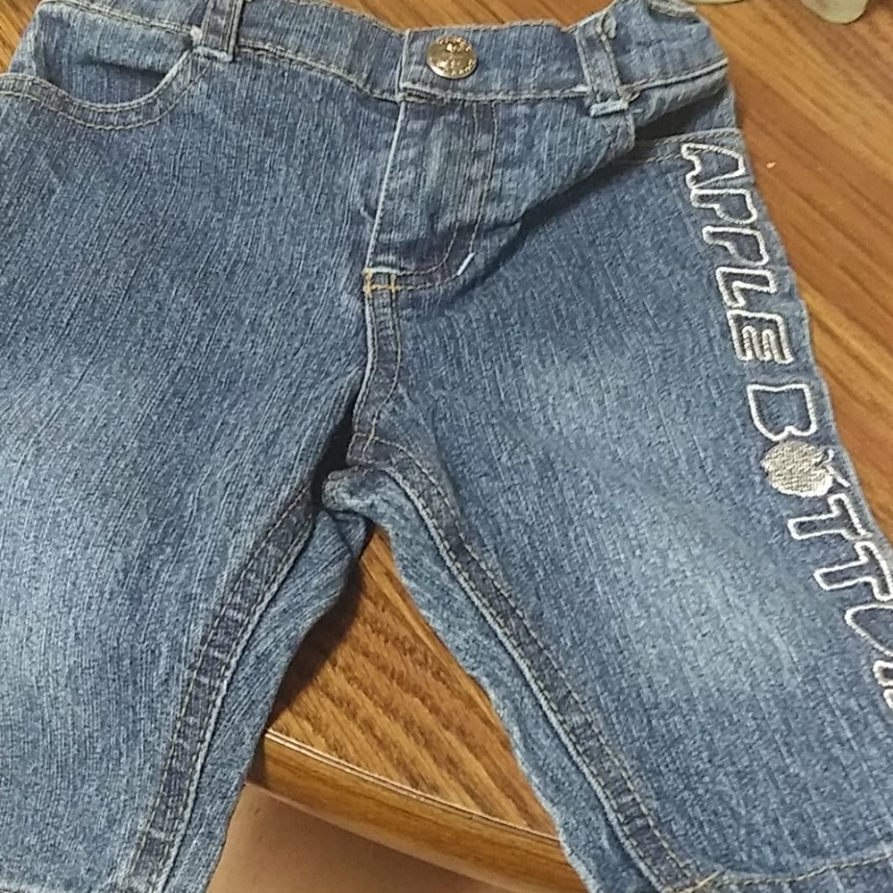 Baby apple bottom jeans size 3 to 6 months.